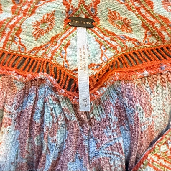 Free People Moonlight Dance Tunic Coral Combo - Picture 5 of 10
